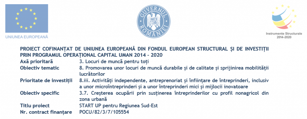 START UP pentru Regiunea de Sud-Est